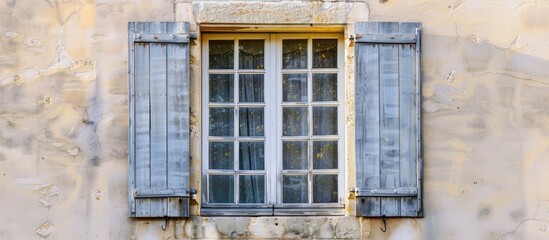Aufkleber - traditional french window. copy space image. place for adding text and design