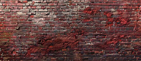 Wall Mural - Red brick wall, perfect as a background. Copy space image. Place for adding text and design