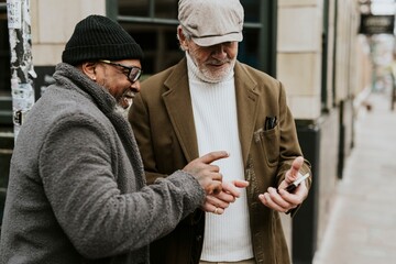 Local giving directions to tourist in British town