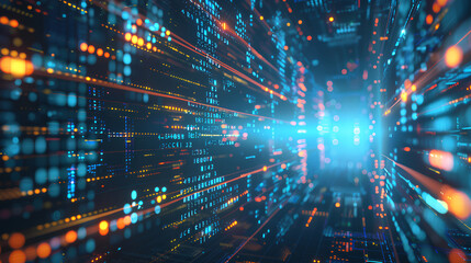 Poster - A digital transformation roadmap with key milestones and objectives, highlighting the process of integrating technology into traditional business models, Digital transformation strategy concept
