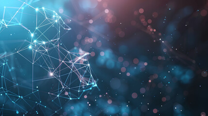 Poster - abstract geometric shape technology digital hi tech concept background