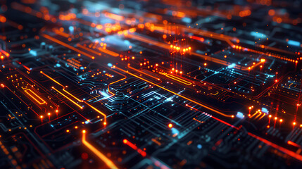 Poster - abstract technology background