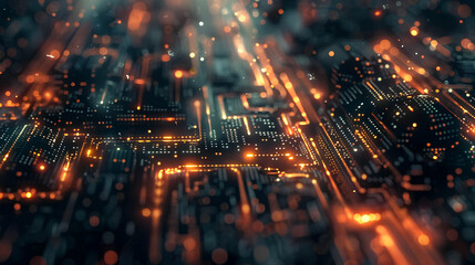 Poster - abstract technology background