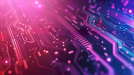 Abstract technology concept. Circuit board, high computer color background