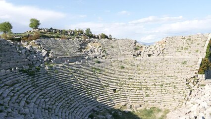 Wall Mural - Selge Ancient City - Altinkaya amphitheater on a spring day. Turkey