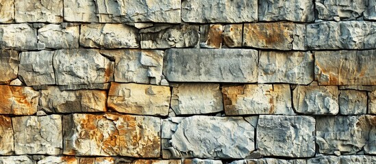 Wall Mural - stone wall decorative coating old background. Copy space image. Place for adding text and design
