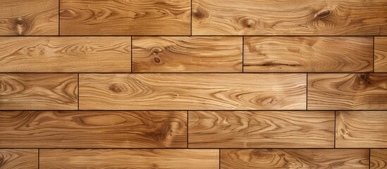 Canvas Print - Seamless Oak laminate parquet floor texture background. Copy space image. Place for adding text and design