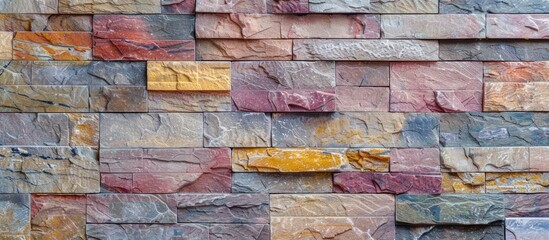 Poster - buying stone brick walls different alternative colors black red grey pink yellow wonderful colors na