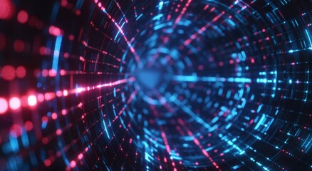 Abstract background of technology, science and cloud computing. Wallpaper of the tech concept pattern and big data structure. Source code and 3D illustration.