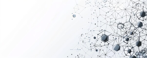 Poster - Dotted and geometric abstract pattern