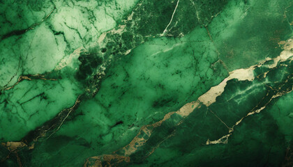 Poster - green marble texture background and wallpaper