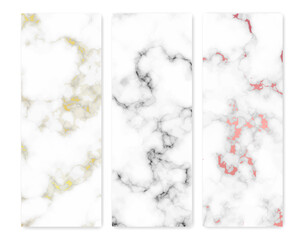 Wall Mural - Set of marble texture backgrounds