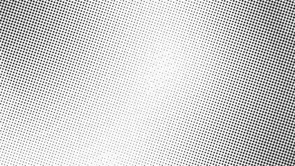 Wall Mural - Gradient halftone background texture 4K size dotted vector design horizontal with copy space