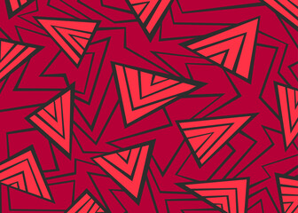 Poster - Abstract background with irregular triangle and geometric lines pattern