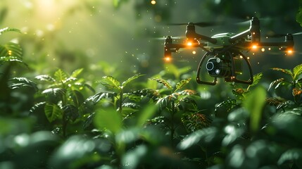 Poster - Smart Farming Drones and AI Powered Machines Optimizing Crop Yield and Sustainability