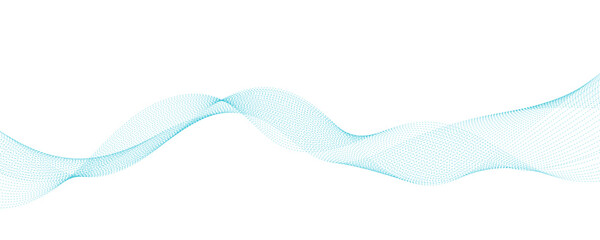 Wall Mural - Abstract vector background with blue wavy lines. EPS10
