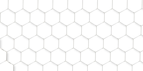 Wall Mural - Abstract background with hexagonal geometric hexagon polygonal pattern background. 3d seamless bright white web cell and triangle abstract honeycomb background. white and gray backdrop wallpaper.