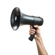 © Yeti Studio - Hand holding a black megaphone, cut out