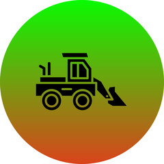 Canvas Print - Loader Truck Icon