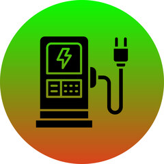 Canvas Print - Charging Station Icon