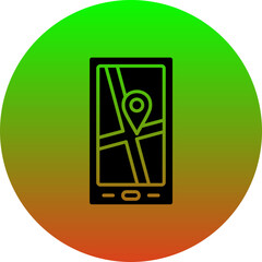 Poster - Mobile Map Icon