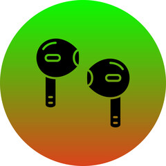 Sticker - Earbuds Icon