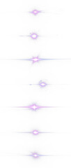 Wall Mural - bright purple light flare set. isolated transparent background png. light leak. burst of light. star