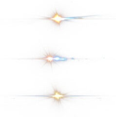 Wall Mural - bright yellow, orange and blue light flare set. isolated transparent background png. light leak. bur