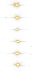 Wall Mural - bright yellow golden light flare set. isolated transparent background png. light leak. burst of ligh