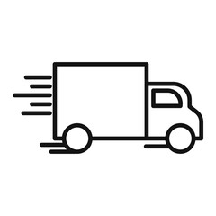 Wall Mural - Moving Van Icon Ideal for Relocation Services