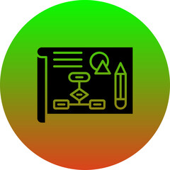 Canvas Print - Planning Icon