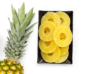 Wall Mural - Pineapple fruit, Canned pineapple sliced