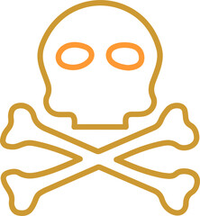 Poster - Pirate Skull I Vector Icon