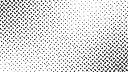 Wall Mural - halftone background 4k size gradient texture dotted horizontal in black color. polka dot seamless pa