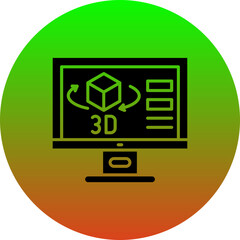 Poster - 3D design Icon