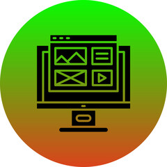 Sticker - Website design Icon