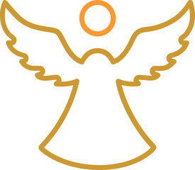 Wall Mural - Angel Vector Icon