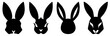 © Rawpixel.com - black silhouette rabbit head set