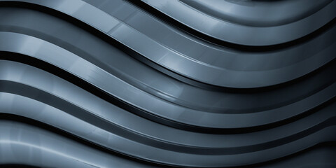 Aufkleber - Abstract wave background with gray gradient for UI projects, modern designs, presentations and dynamic visual projects