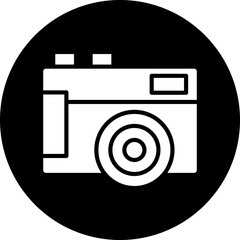 Canvas Print - Vector Design Mirrorless Camera Icon Style