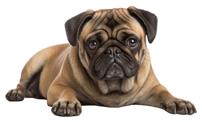 Poster - PNG Mammal animal pug dog.