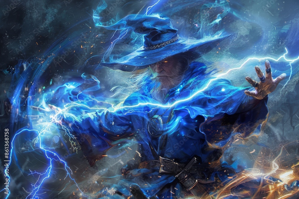 The fantasy persian wizard is a creative modern illustration design ...
