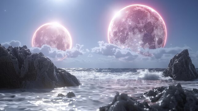 Pastel Paradise Crafting Vaporwave Background Illustrations