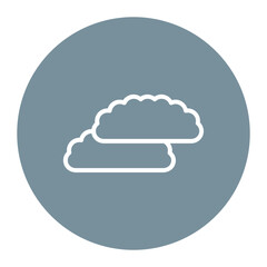 Sticker - Clouds icon vector image. Can be used for Airplane.