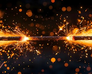 Poster - Mesmerizing Electric Arc Sparks Igniting the Intensity of Power and Charge