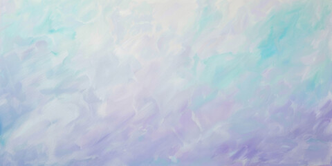 Wall Mural - Abstract Pastel Background Light Blue and Purple Textured Brush Strokes