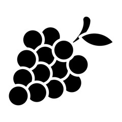 Canvas Print - Grapes glyph icon