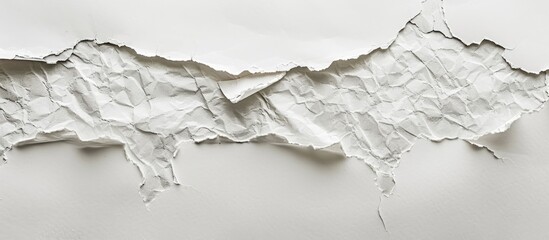 Fototapete - Background showcasing a ripped paper texture with available copy space image.