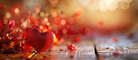 Poster - Elegant Valentine's card or retro backdrop with copy space image.