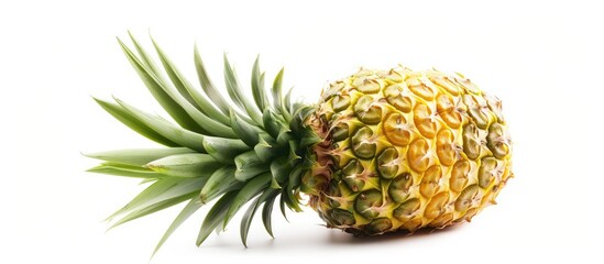 Poster - Detailed shot of a pineapple with copy space image available.